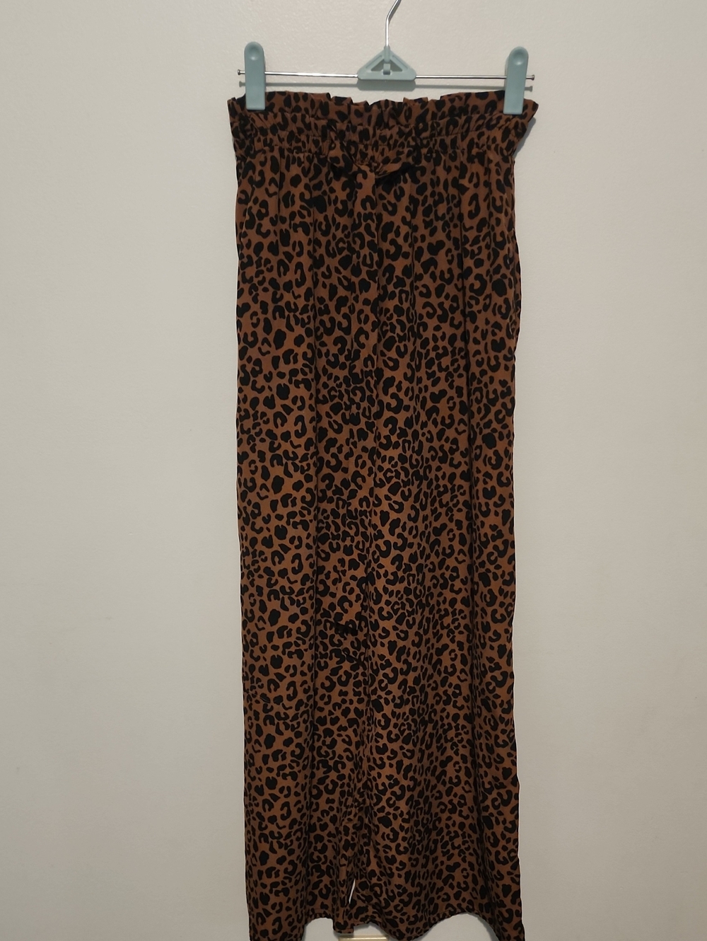 Sienna Sky Leopard Print Paperbag Wide-Leg Pants – Women's XS